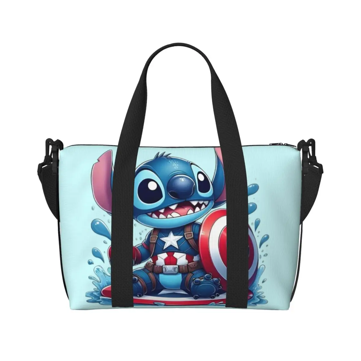 

Custom Large Stitch Tote Bag for Women Science Fiction Shoulder Shopper Gym Beach Travel Bag