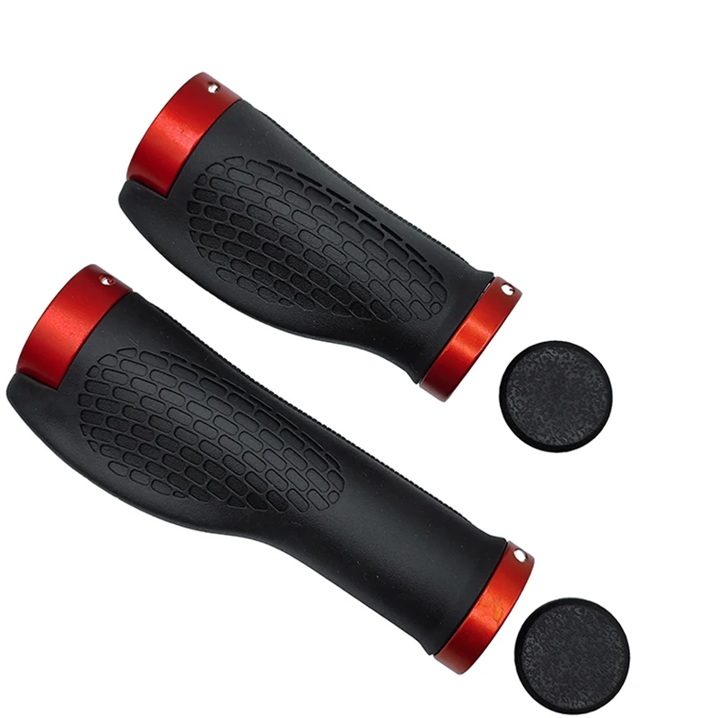 PE Gummi MTB Fahrrad Griffe Lenker Abdeckung Gummi Weiche Anti-Skid Fahrrad Grip Legierung Lock Bar BMX Griff Manschetten radfahren Zubehör