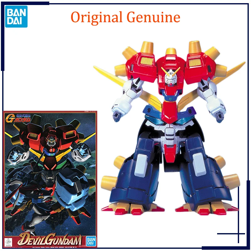 

Original Genuine HGUC 1/144 DEVILGundam Mobile Fighter G Gundam Bandai Anime Model Toys Action Figure Gifts Collectible Boys Kid