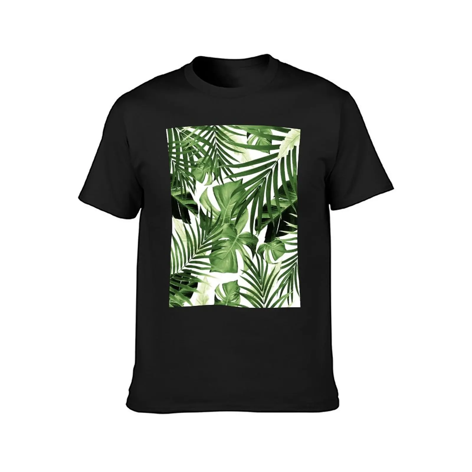 Tropical Jungle Leaves Pattern #12 #tropical #decor #art T-Shirt heavyweights boys whites blacks mens big and tall t shirts