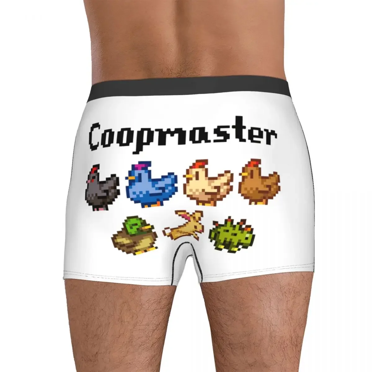 Stardew Valley Coopmaster Boxer Shorts para Homens, Animais Calcinhas, Cuecas Boxer, Ventilação Cueca, Presentes de Namorado