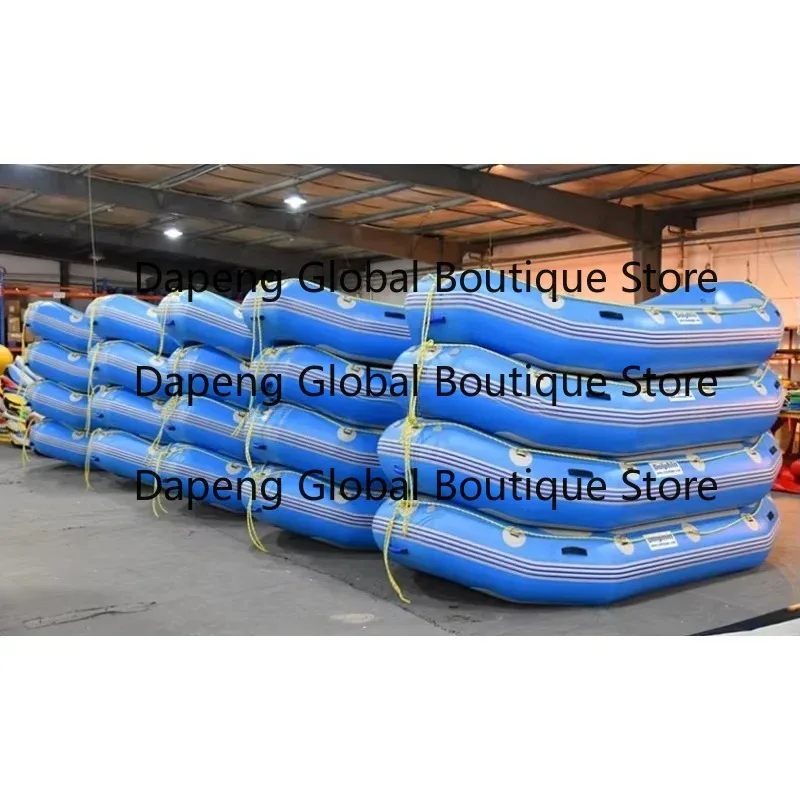 Six Person Inflatable Impact Resistant Floating Vessel Outdoor Rapid Water Leisure Craft