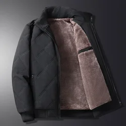 Chaqueta acolchada para hombre, chaquetas gruesas y cálidas de invierno, Parkas de Color sólido, prendas de vestir acolchadas de algodón para hombre, abrigos informales con soporte, ropa para hombre