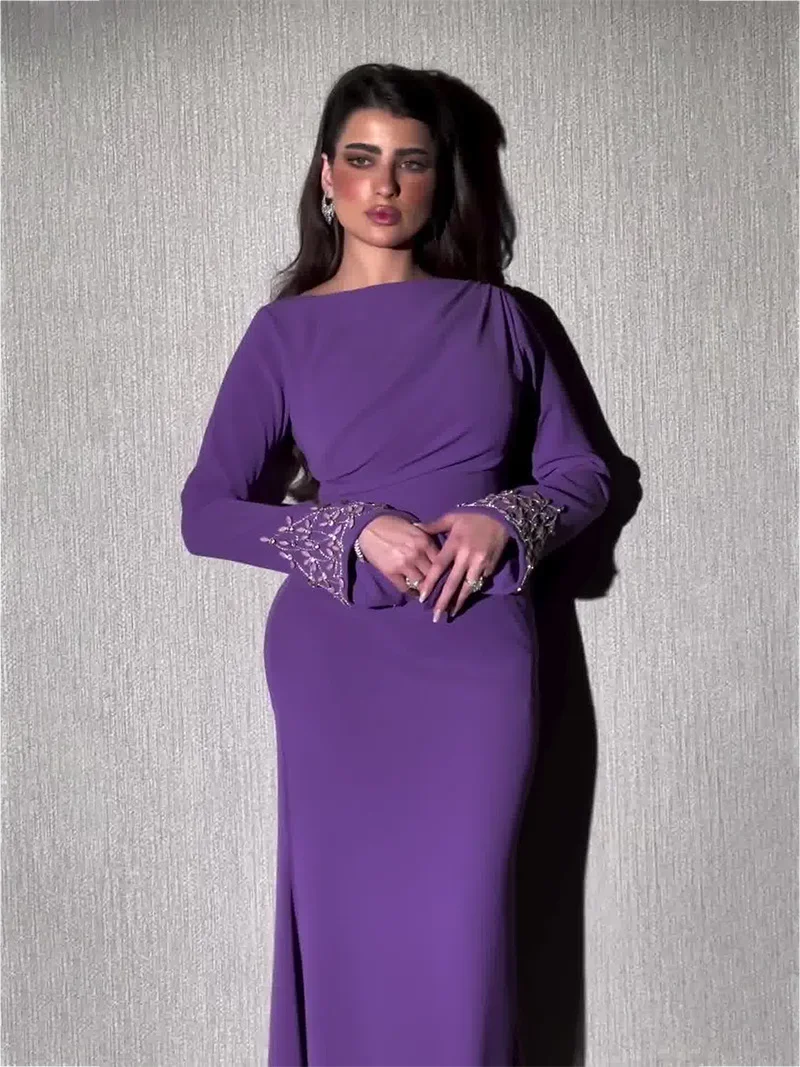 

Eid women Party Dress for woman Ramadan Abaya Long Dress Diamond Sleeve Morocco Kaftan Vestidos Largos Dubai Robe Jalabiya 2024