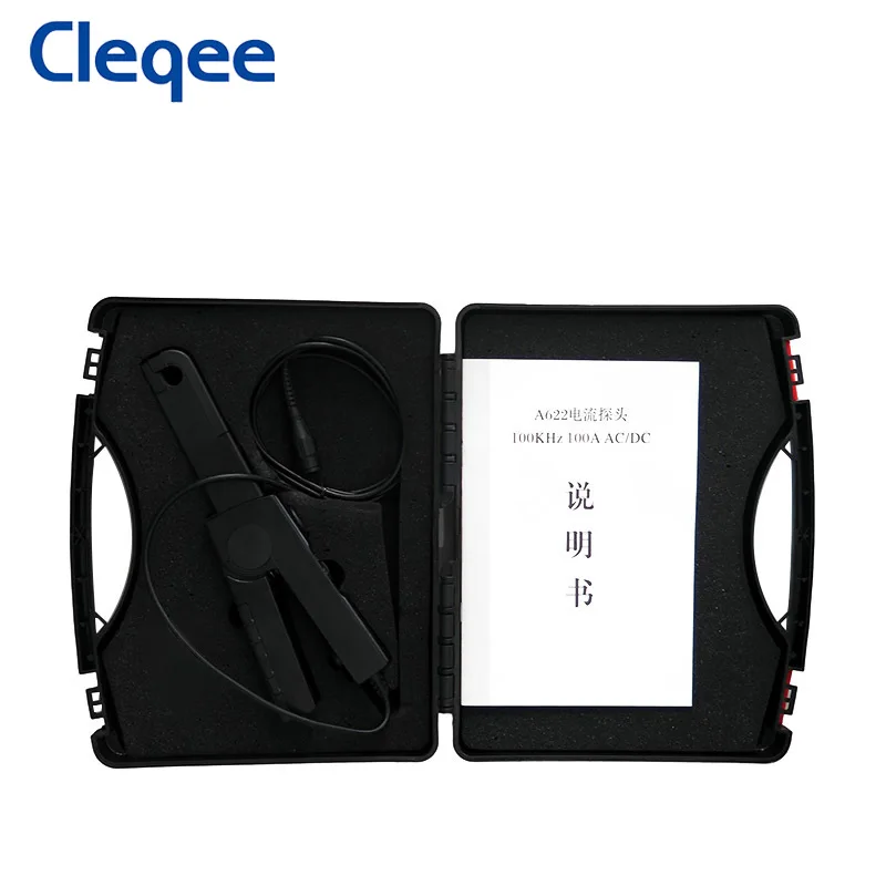 Cleqee A622 100KHz 100A ประสิทธิภาพสูง Current Probe Clamp Oscilloscope Probe สำหรับ Tektronix