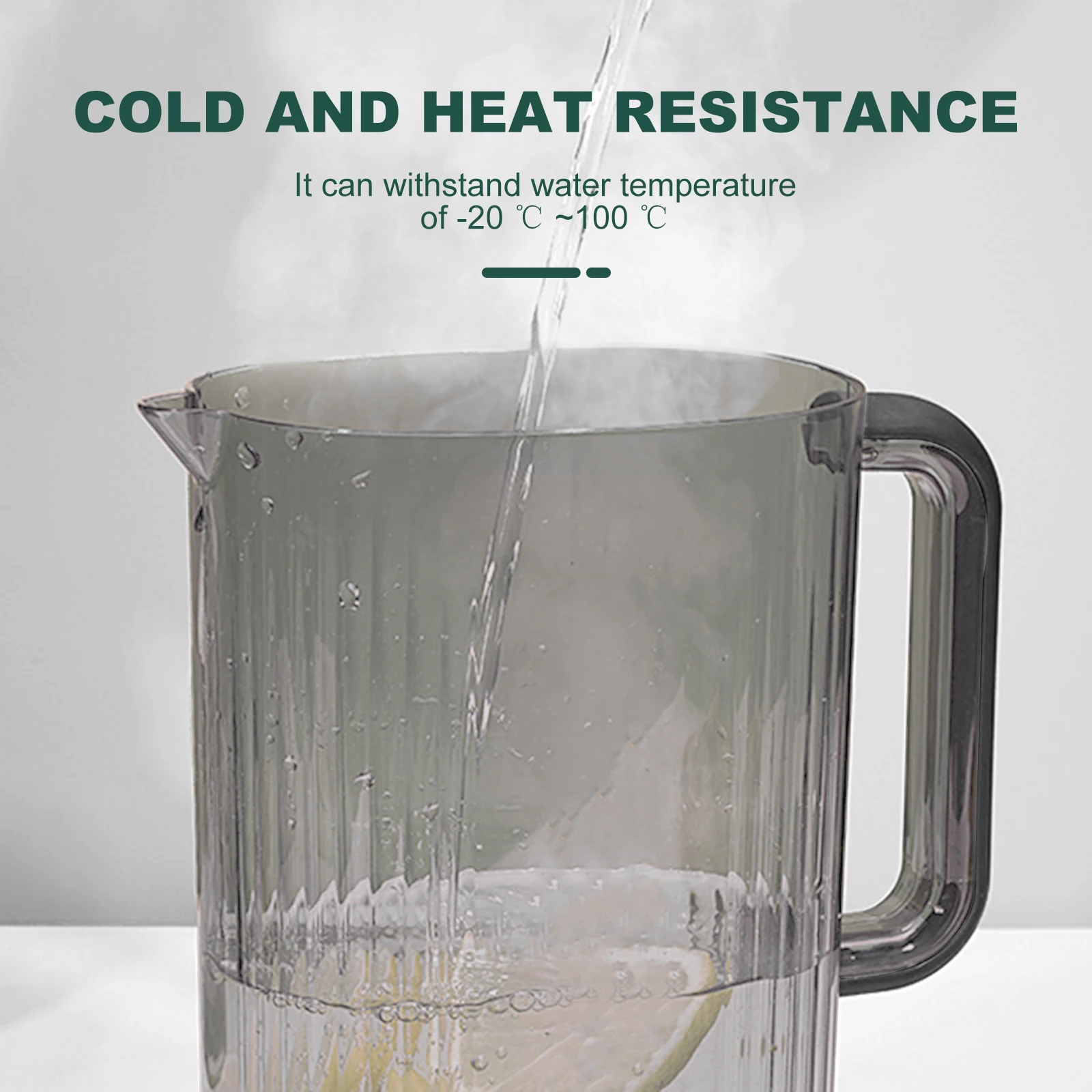

Cold Water Pitcher Large Capacity Food Safe Portable Jug Container for Home Office Hotel Kitchen Bar Use Tea Pot