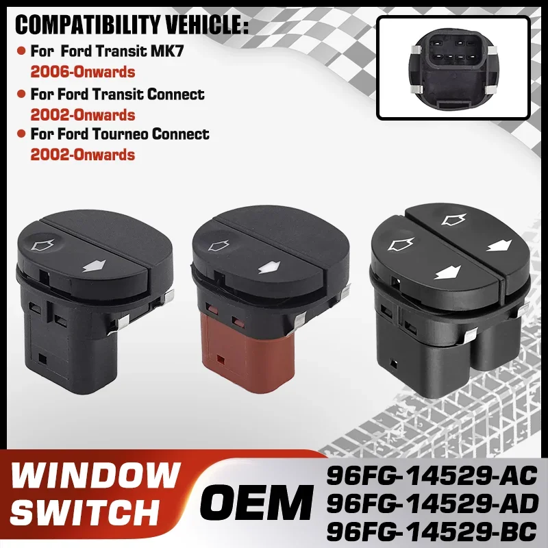 

For Ford Transit MK7 Ford Transit Connect Ford Tourneo Connect Car Power Window Switch 96FG-14529-AC 96FG-14529-AD 96FG-14529-BC
