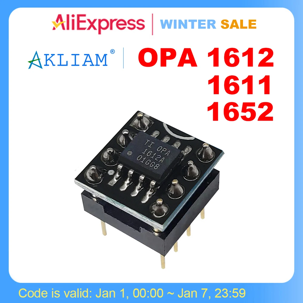 AkLIAM Original TI BB OPA1612 OPA1652 OPA1611 Classic Op Amp for DAC Headphone Amplifier