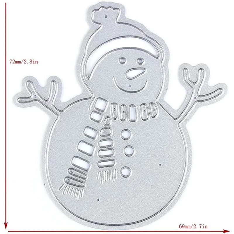 Newly launched in 2024  New models  Metal cutting mold  Decorative relief production for scrapbooks  DIY  Winter snowman  Metal