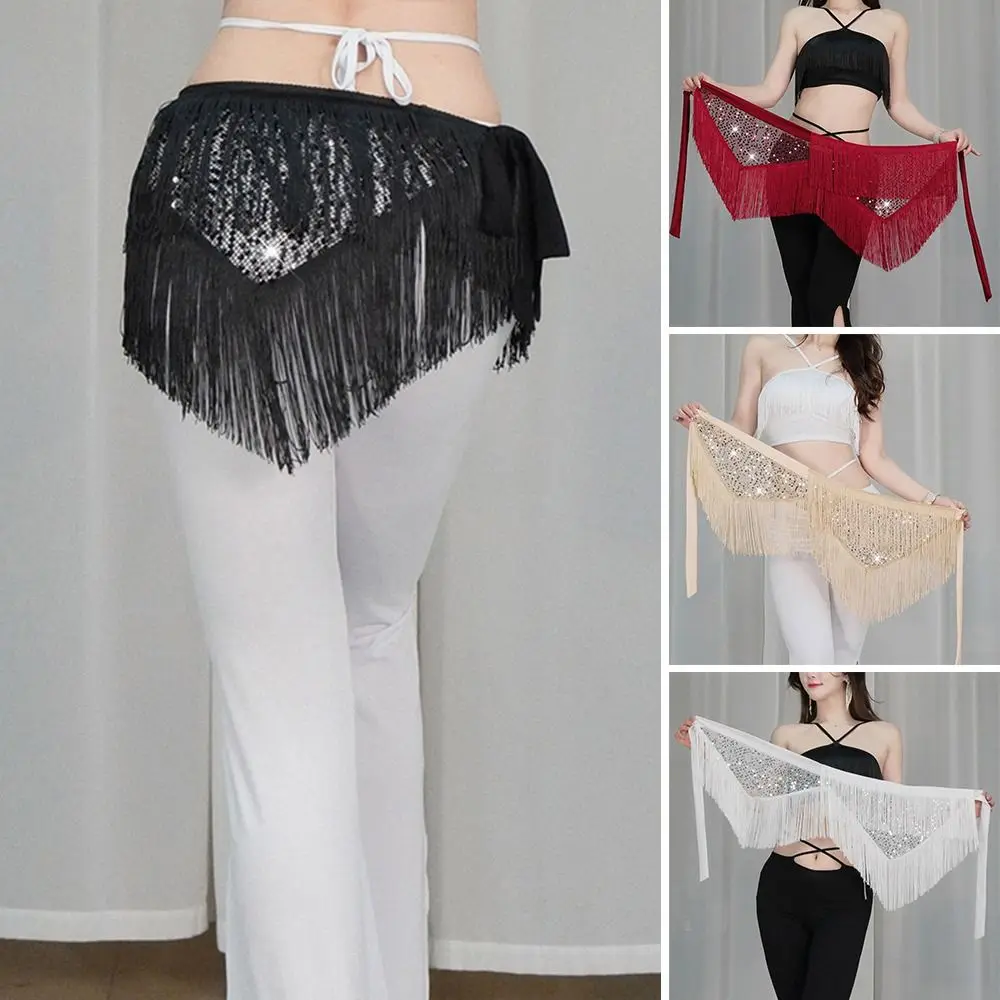 

Fashion Tassel Belly Dance Hip Scarf Sequins Bohemian Women Belt Skirt Belly Dance Belt Show Costumes