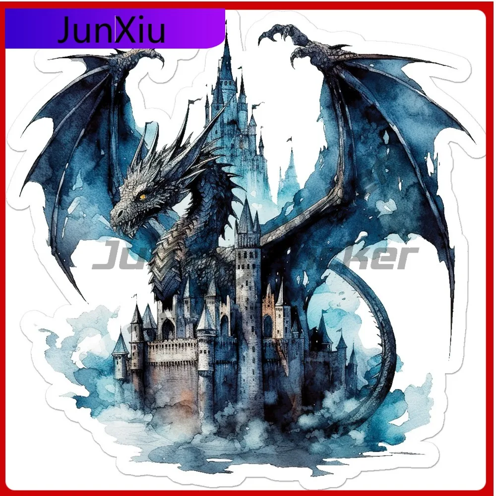 

Black Dragon Castle New Premium Durable Classic Window Decal Decoration Waterproof Vinyl Car Laptop Bumper Auto Exterior