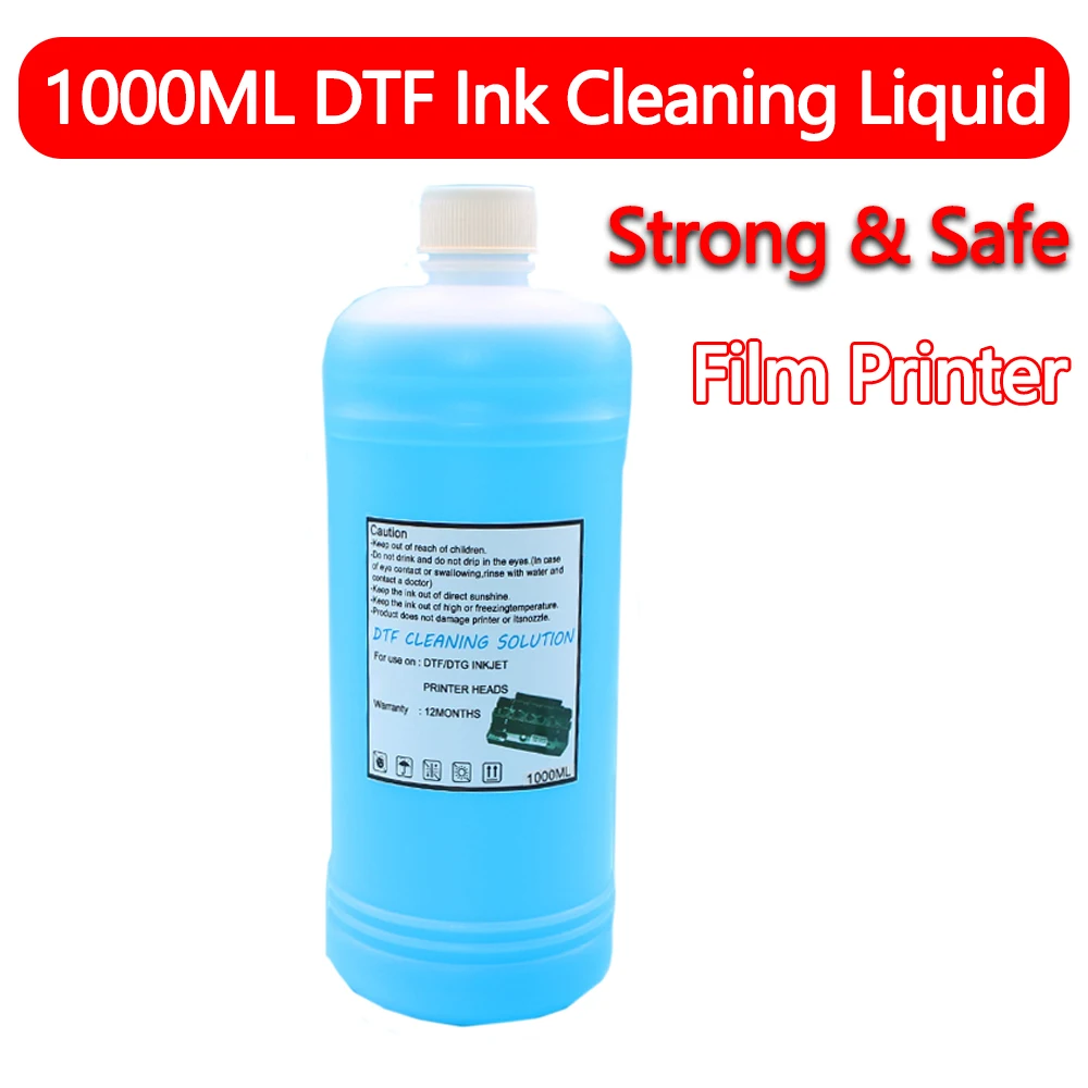 1000ml DTF Ink Printhead Cleaning Liquid Clogged Print Head Clean Solution For Direct To Film Printer Repair Cleaner