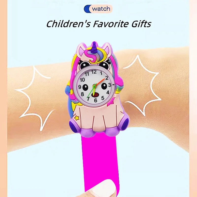 Reloj electrónico de unicornio para niños y niñas, pulsera exquisita, regalo de cumpleaños, novedad de 2024