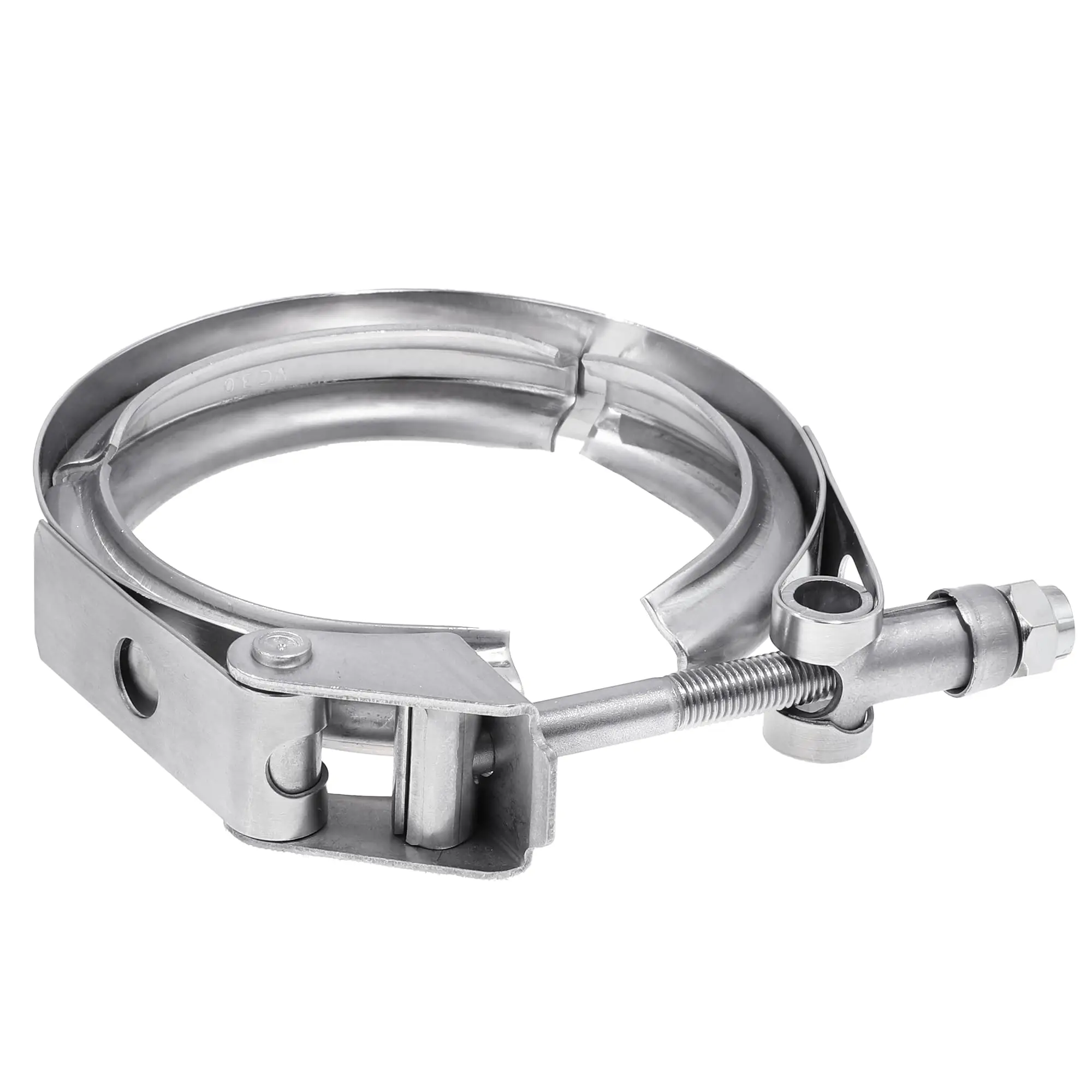 Quick Release V Band Clamp 304 Stainless Steel Turbo Exhaust Downpipe Clamp 1.5