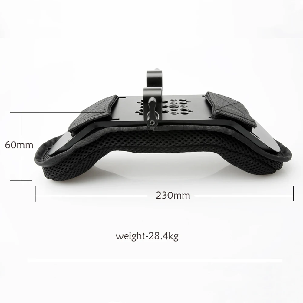 NICEYRIG Steady Shoulder Mount/Shoulder Pad for Video Camcorder CameraDV/DC|15mm Rod Rail Support System DSLR Rig