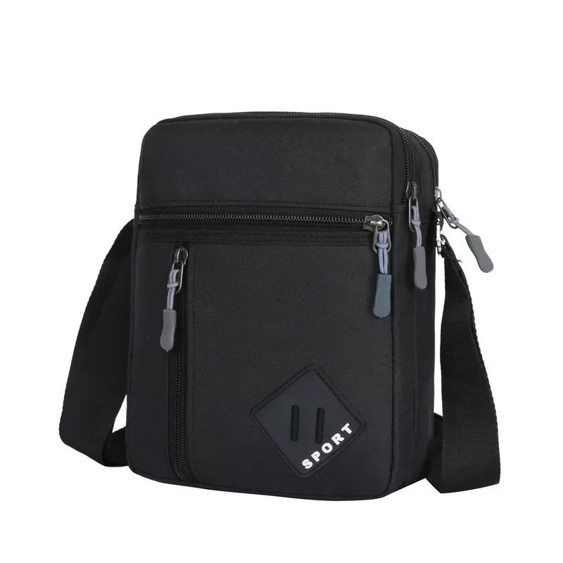 

Men’s Crossbody Shoulder Bag, Lightweight Casual Sling Bag with Multi Zipper Pockets for Travel, Work, Daily Use