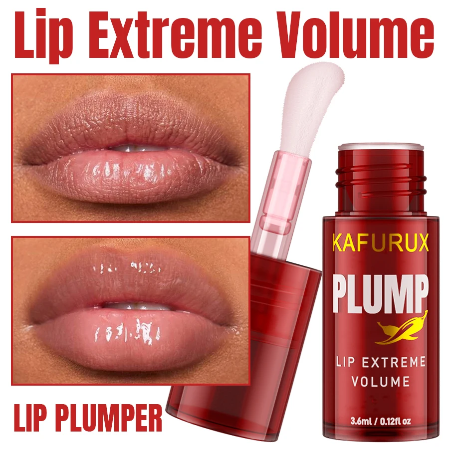 1PC Lip Plump Long Lasting Lip Oil Moisturizing Lip Gloss Serum Instant Volumising Essence Oil Repair Lip Fine Lines Increase El