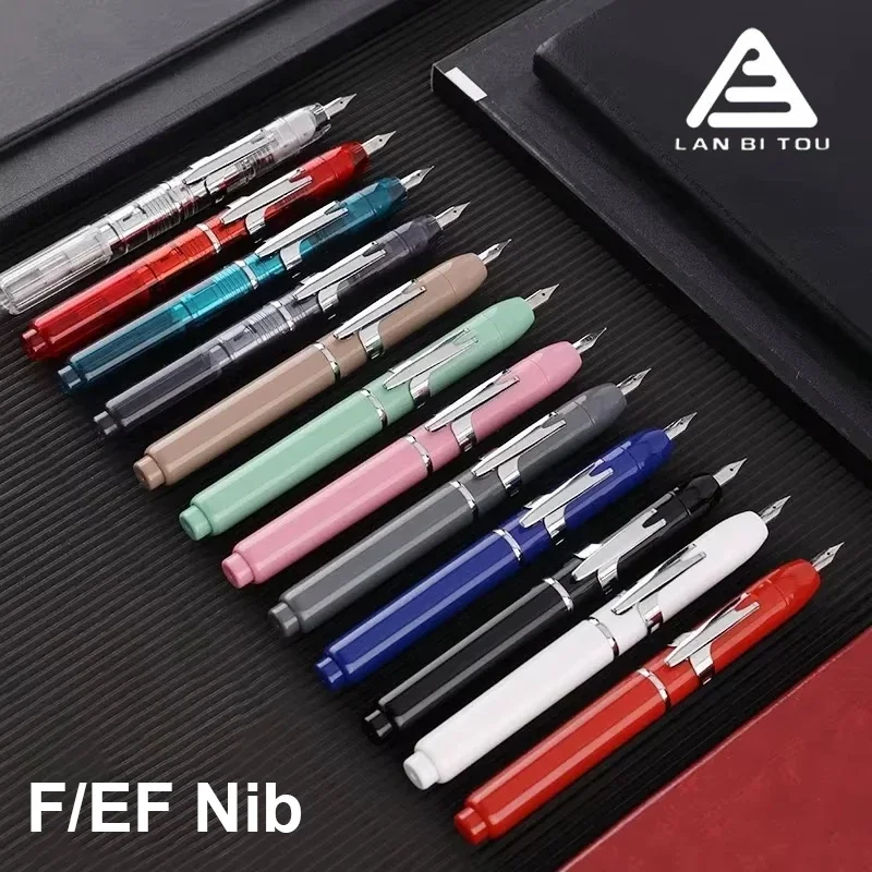 Lanbitou 3088 Press Fountain Pen Retractable Luxury Elegant Pens F/EF Extra Fine Nib Writing Office School Supplies Stationery