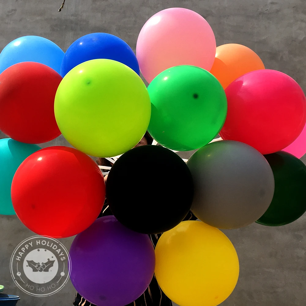 Standard Color Round Latex Balloon 5-36inch Ballon Can Be Filled With Air And Helium Birthday Party Wedding Various Holiday Deco