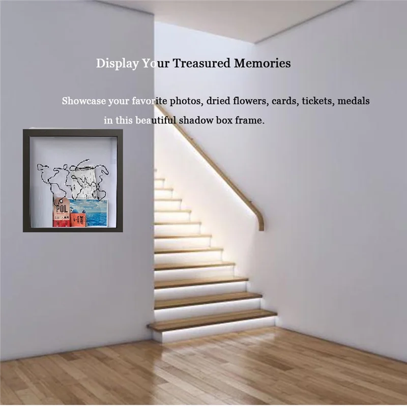 BAAG-2PCS صندوق أرشيف المغامرة، صندوق تجميع التذكار، صندوق ظلال التذاكر، صندوق تخزين للتذاكر، البطاقات البريدية، الهدايا التذكارية المتينة