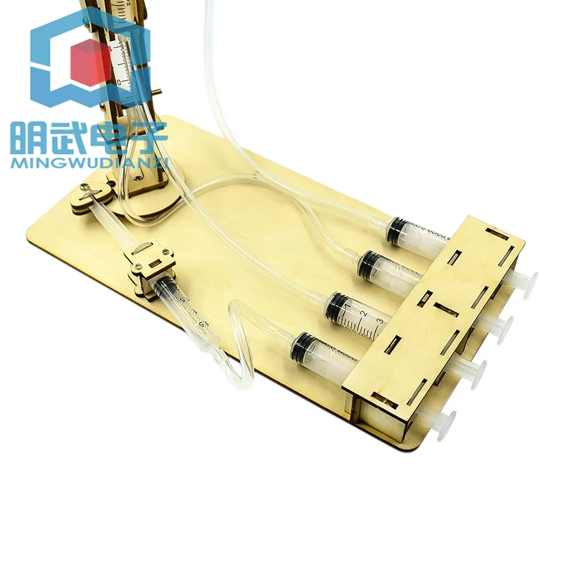 Hydraulic Robotic Arm Diy Technology Small Production Gizmo Students hand-made Material Needle Cylinder Robotic Arm