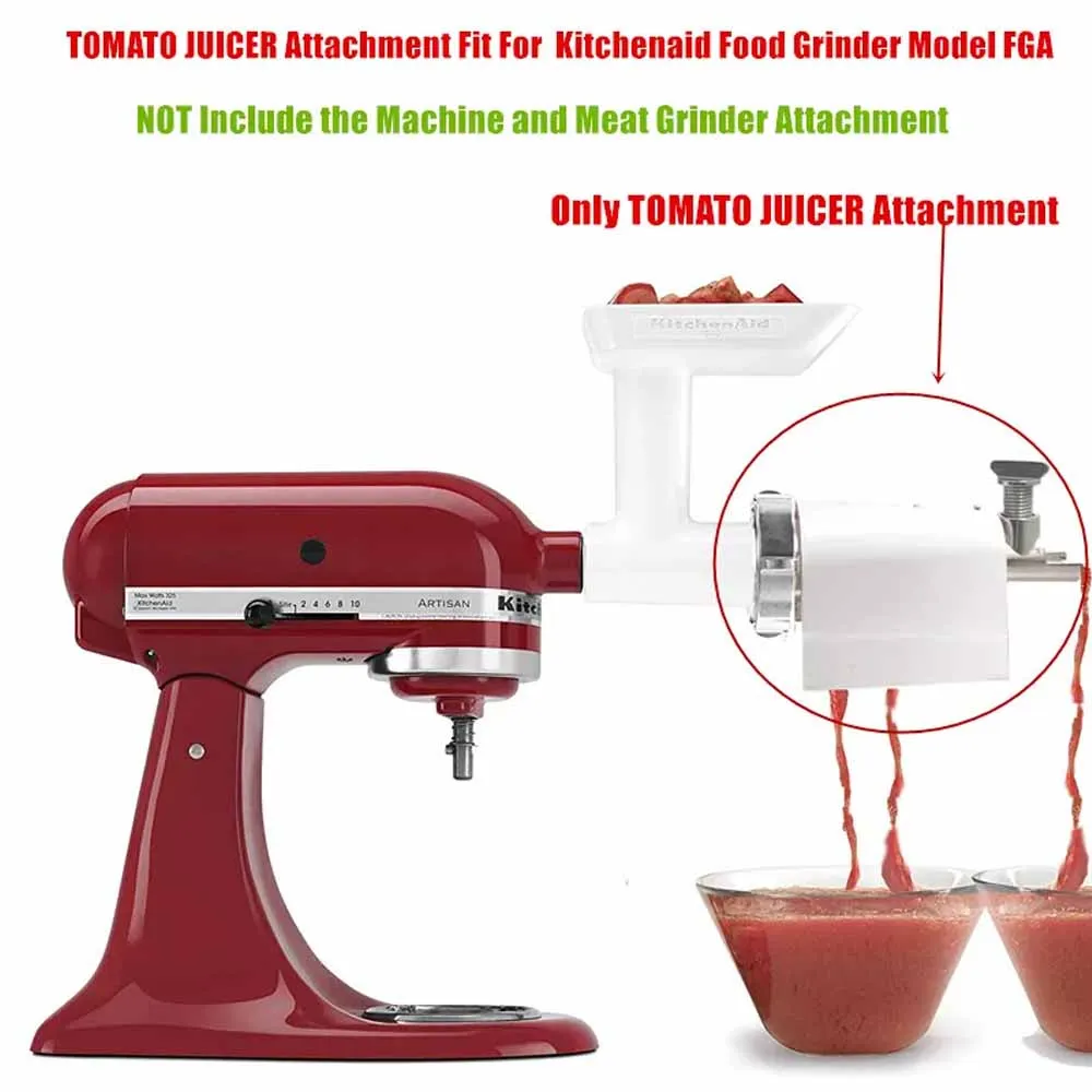 Tomato Juicer Fruit and Vegetable Strainer Parts Attachment For Kitchenaid Stand Mixers Accessories Food Grinder Model FGA