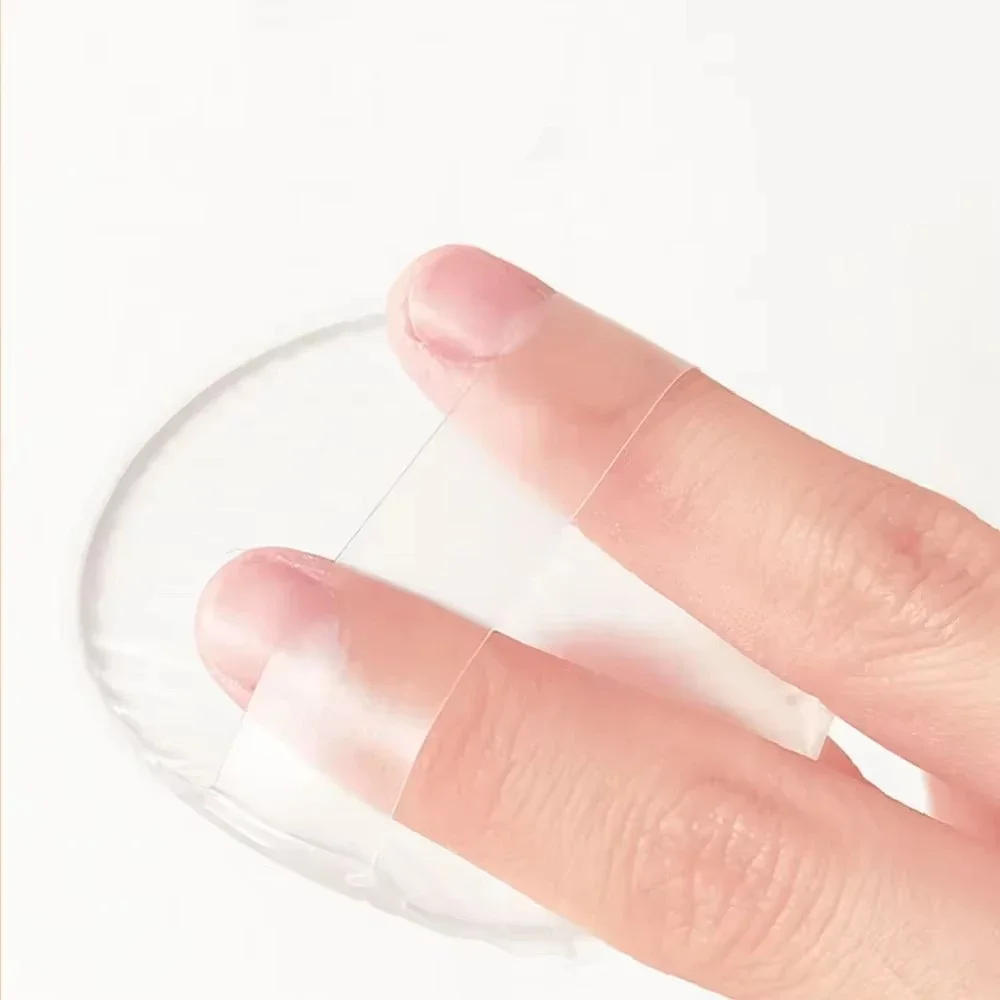 Esponja de sopro de pó de gel de silicone macio para base cosmética facial bb creme sem pó para comer ferramentas de maquiagem de sopro cosmético