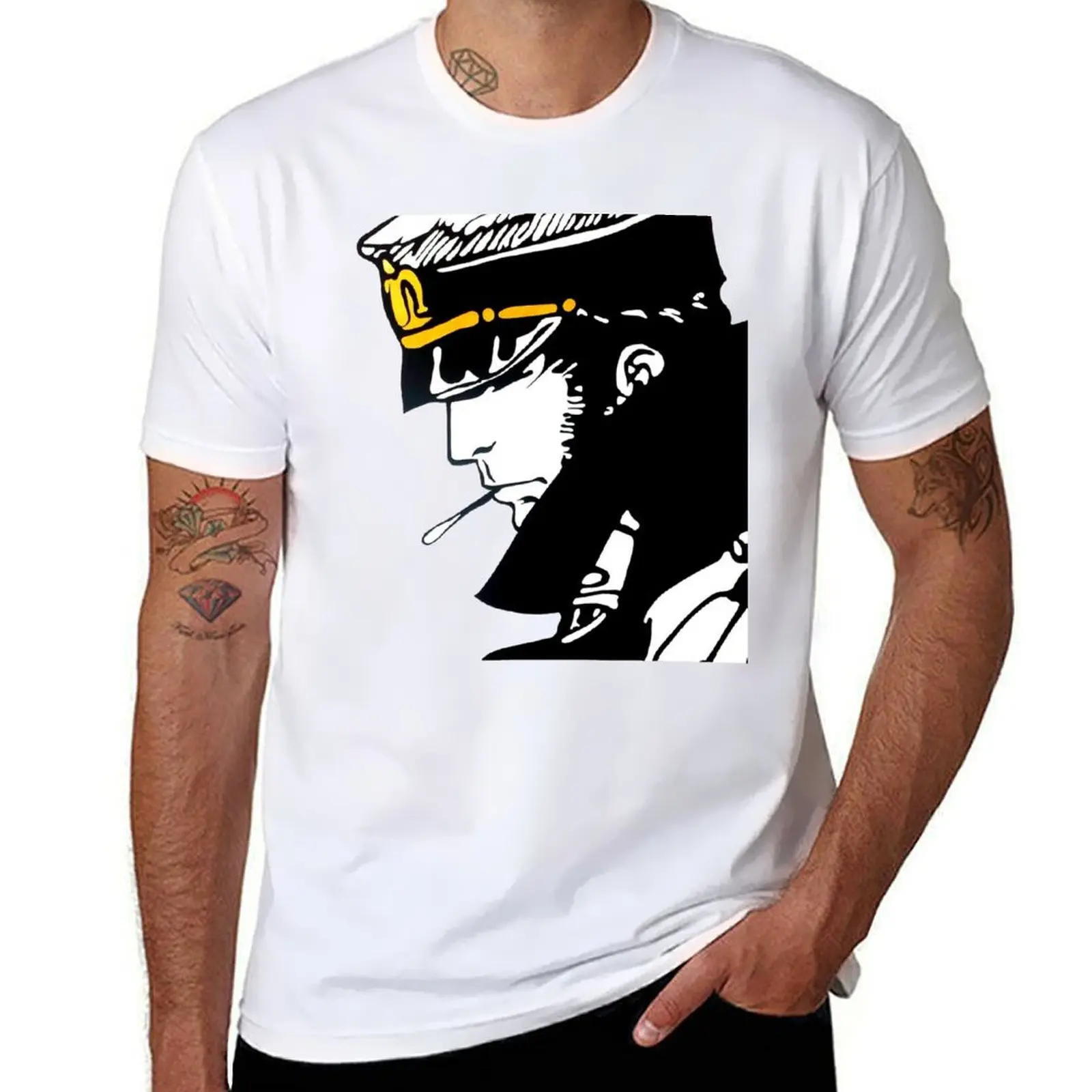 

Corto Maltese - Iconic Figure T-Shirt t shirts for man pack cotton t shirt for man T-Shirt