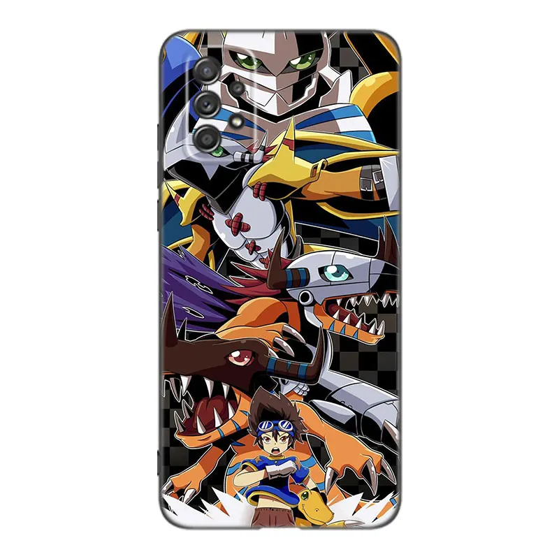 Digital Monster Digimon Case For Samsung A13 A22 A24 A32 A23 A25 A34 A35 A52S A53 A54 A55 A73 5G A12 A14 A15 A31 A33 A50 A51 A72