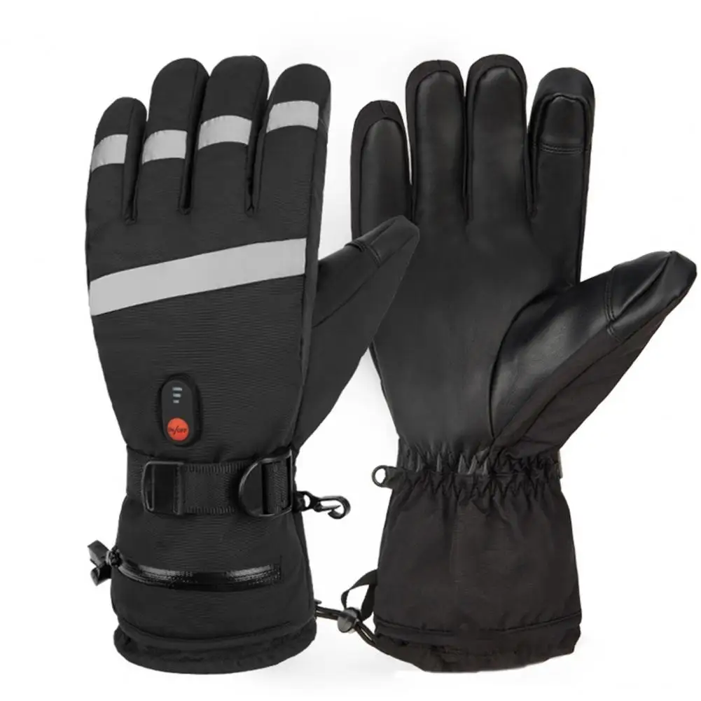 Rechargeable Gloves Electric Gloves with Adjustable Temperatures for Winter Outdoor Activities Windproof for Men for Motorcycle