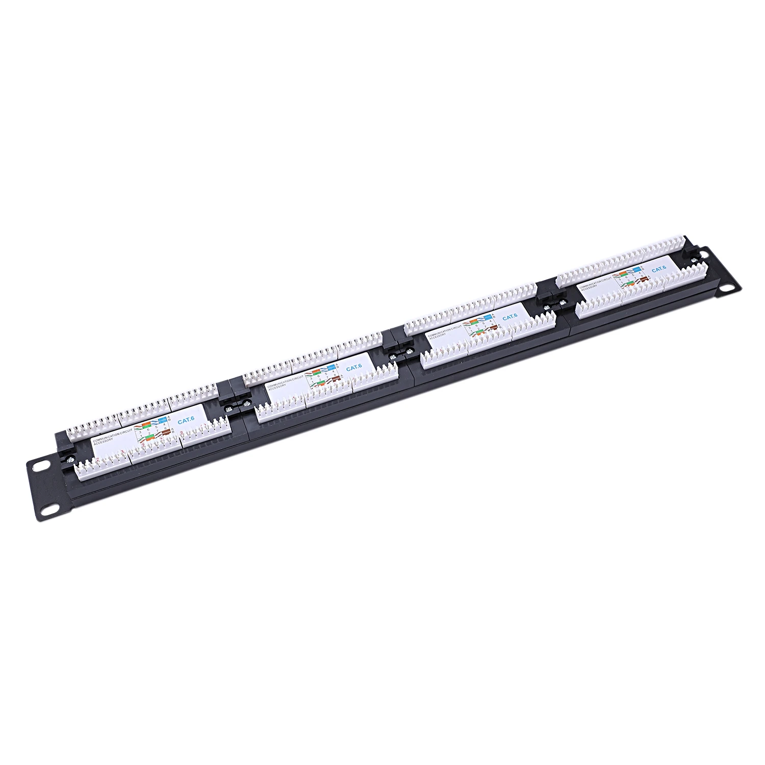 

UTP 24 Port Rj45 Patch Panel Rack Cable Wall Mounted Bracket Connector Rack Tool Ethernet Lan Network Adapter CAT6