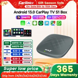 Carlinkit Ai Box Carplay Wireless Android Auto Android Streaming Video Octa-Core 64G Per Youtube Netflix Iptv 2024 Smart Box Gps