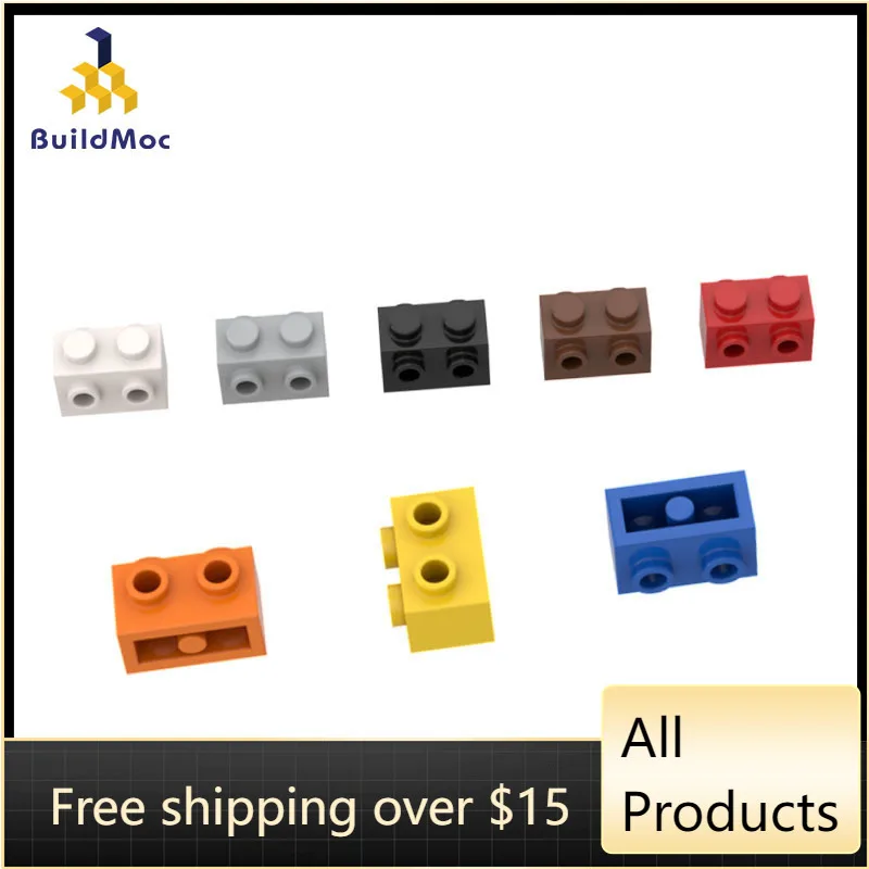 10PCS High-Tech Assemble Particle 52107 1x2 Brick Building Blocks Kit Replaceable Part Toy For Children Gift