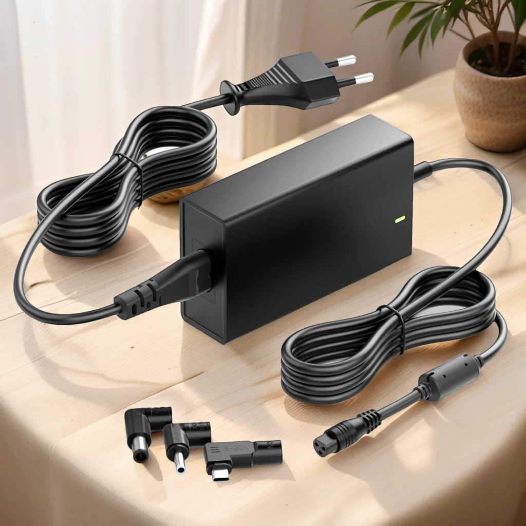 

Универсальное зарядное устройство для ноутбука мощностью 65 Вт, USB C PD + адаптер 4,5/7,4 мм для HP ProBook, Chromebook, Stream, X360, G1-G6 и телефонов, планшетов