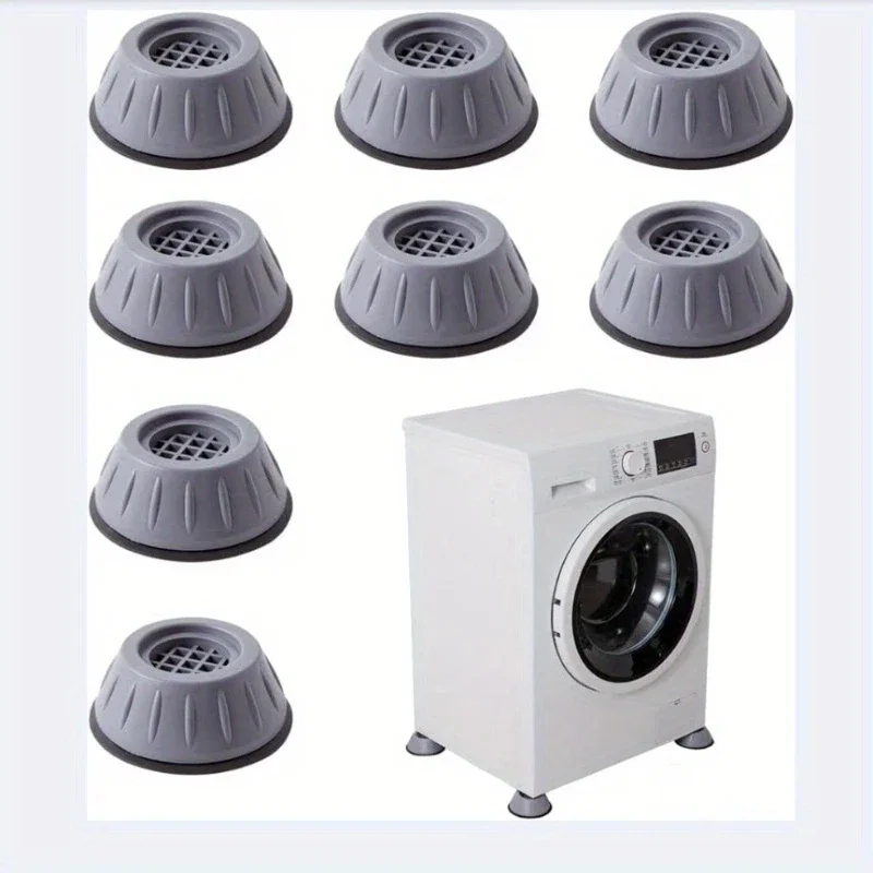 8 Stück/4 Stück Anti-Vibrations-Pads für Waschmaschinen, Basisheber, feuchtigkeitsbeständige Kühlschrankfüße, Stoßdämpfungsabdeckungen
