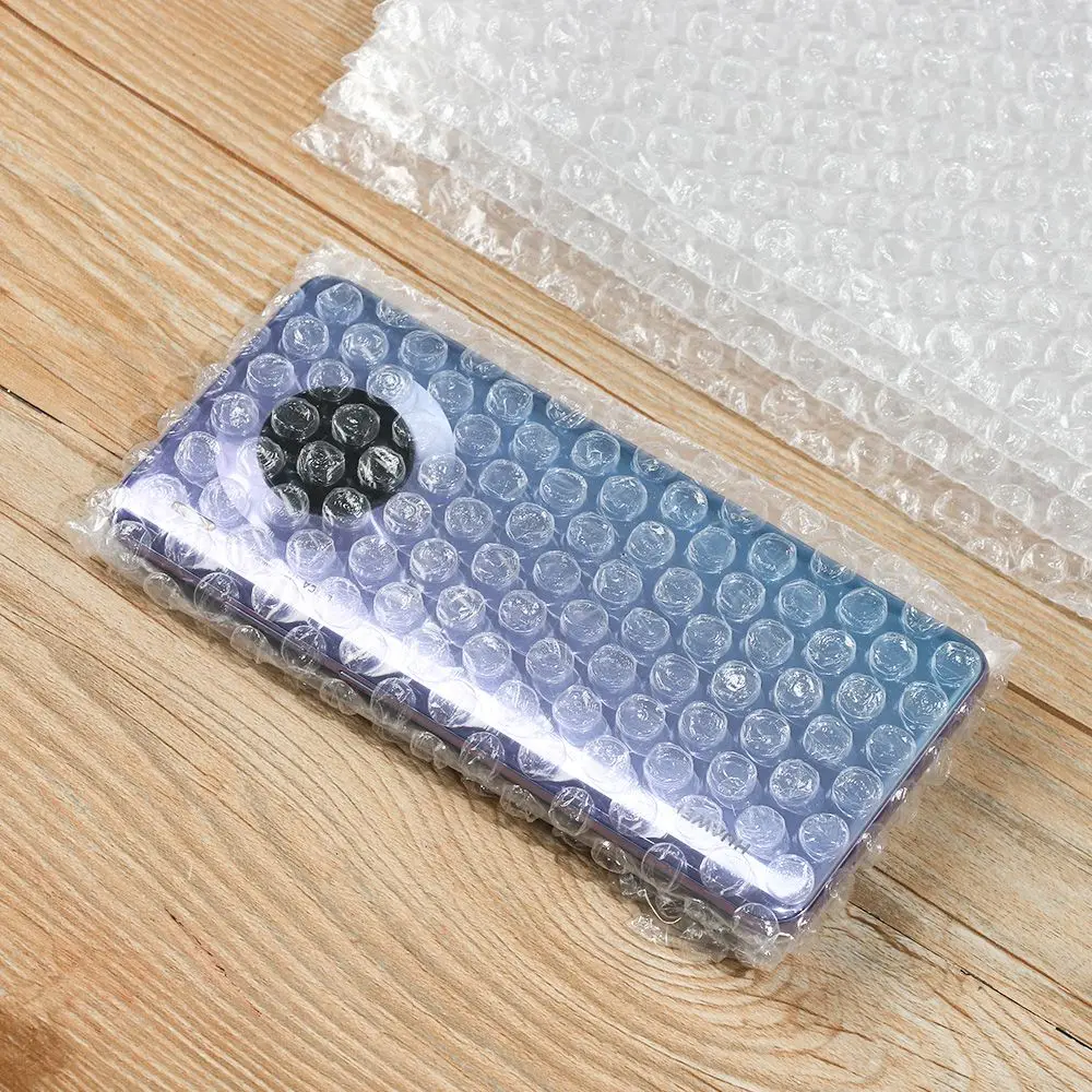 50pcs PE Clear Envelope Double Film White Bubble Bag Protective Wrap Foam Packing Bags Shockproof Package