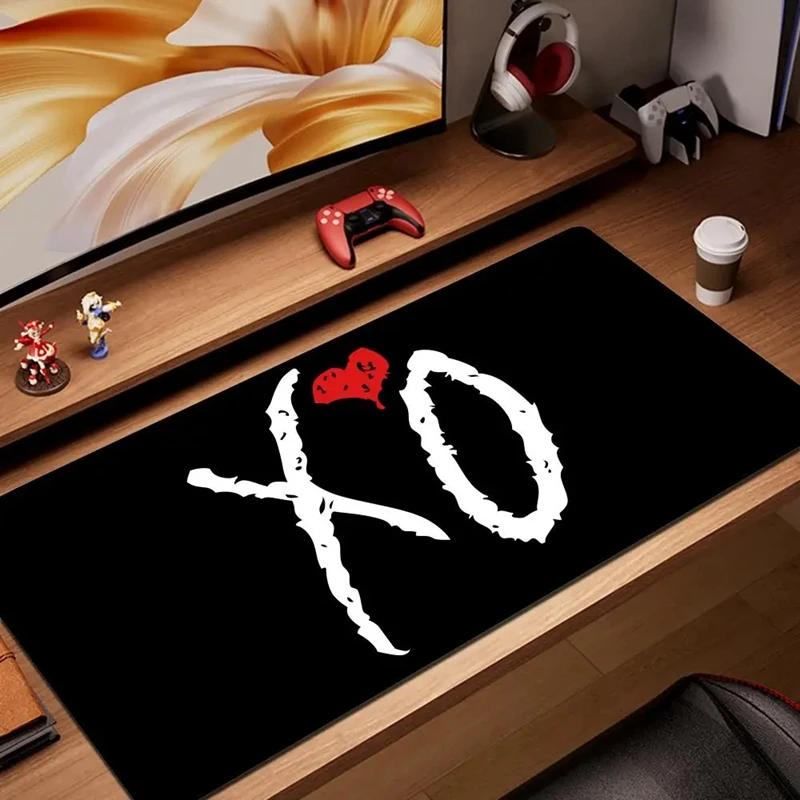 The Weeknd Xo 게임용 마우스 패드 컴퓨터 키보드 데스크 매트 미끄럼 방지 세척 가능 홈 오피스 액세서리 E-스포츠 노트북 마우스 패드