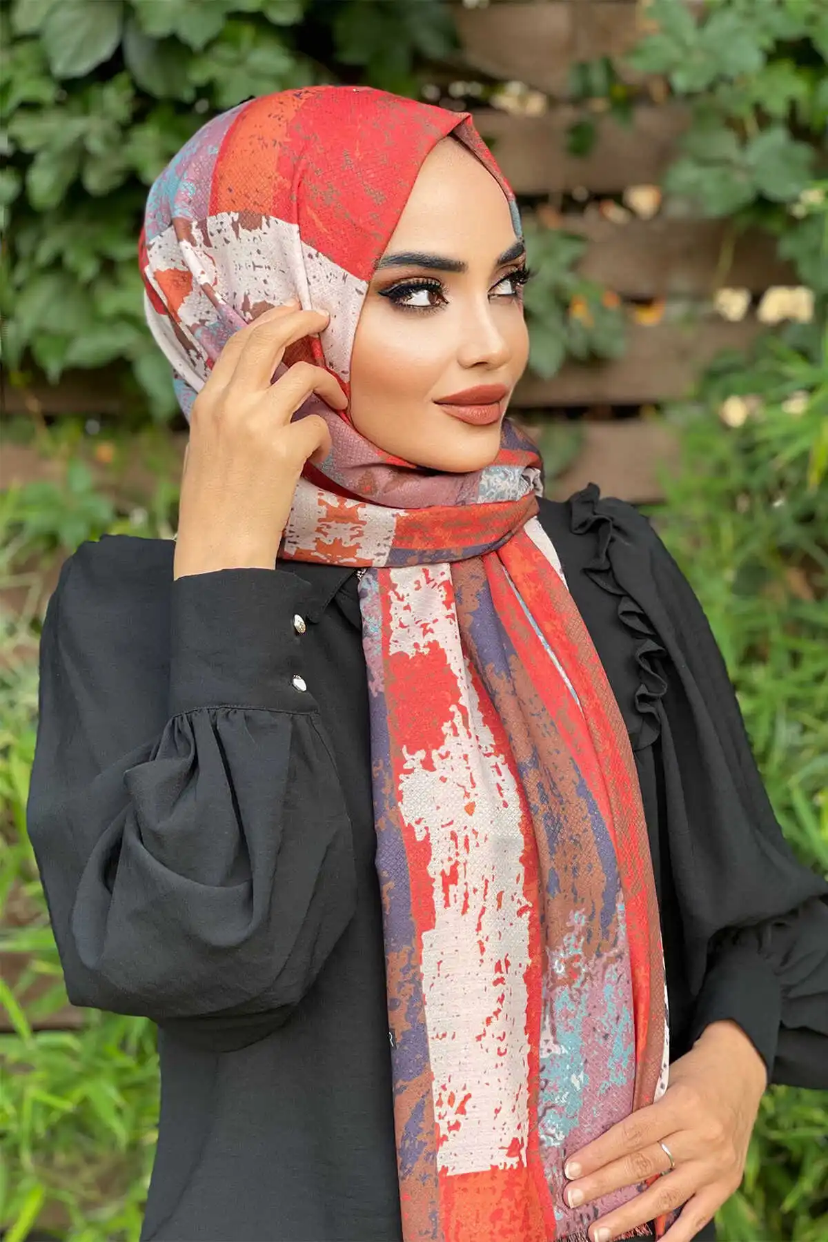 Women's Cotton Print Shawl Scarf Modern Islamic Muslim Women 'S Head Scarf Hijab for Women Islamic Hijab scarf Turbans Bayan