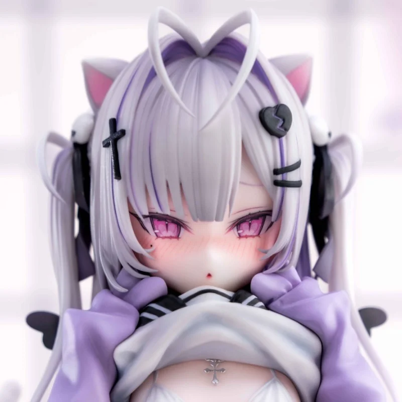 Auténtico en Stock Kiwi Toys 1/6 27cm Shubi Cat Ears Anime figura modelo de escritorio coleccionable