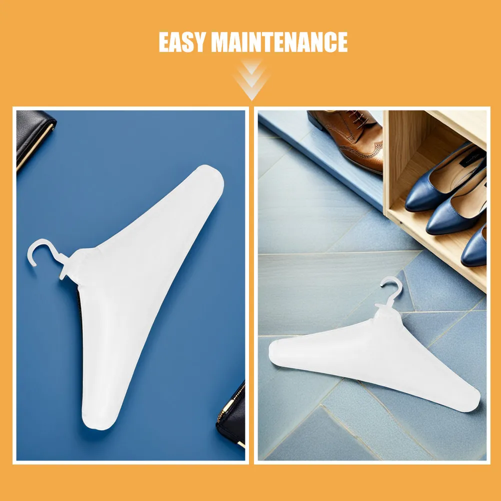 5Pcs PVC Inflatable Clothing Hanger Lightweight Foldable Travel Hanger for Drying Garments Bags Wetsuits Home Car Use