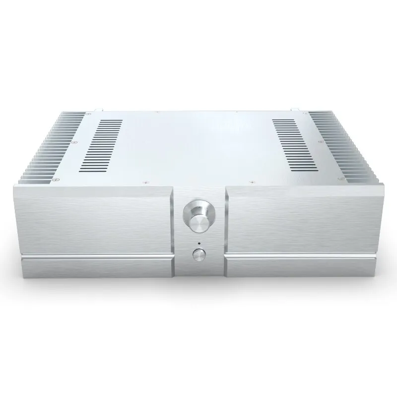 BZ4312A2 Silver Full Aluminum Amplifier Chassis 120mm Height DIY Power Amp Enclosure Box For HIFI Audio Equipment