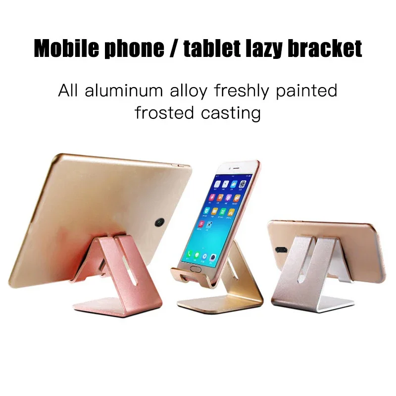 【Fast Delivery】Aluminum Phone Holder For Desktop Stable Holder For Phones/Tablet Universal Phone Support Live Stand