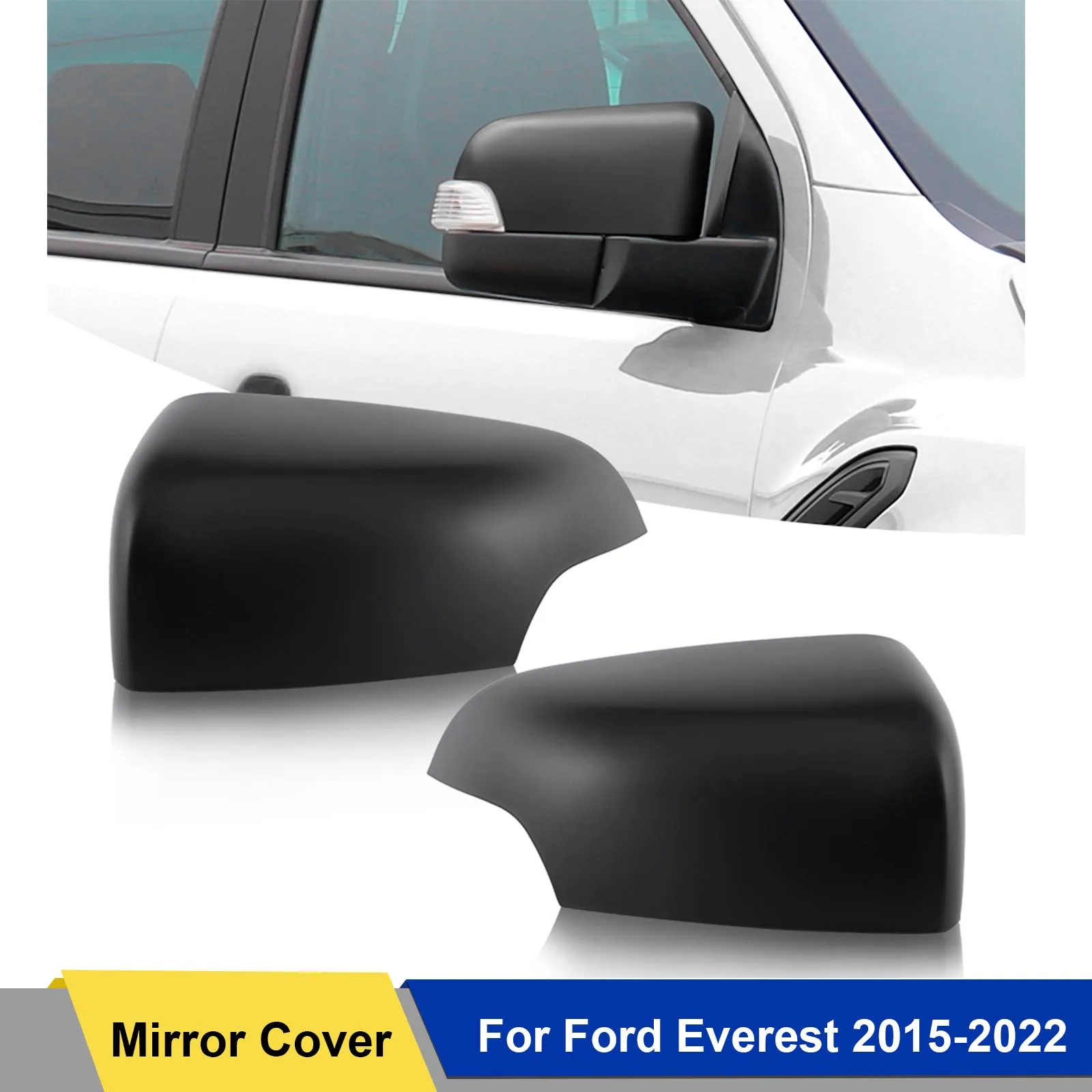 

Rear View Side Mirror Cover Cap Housing Matte Black For Ford Everest 2015-2022 Double Cabin Pickup Car Accessories