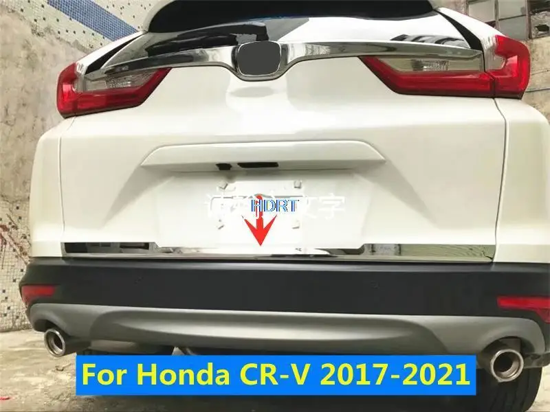 

For Honda CRV CR-V 2017-2021 Car Styling Tail Gate Moulding Rear Trunk Door Bottom Lid Molding Cover Streamer Trim Strip Sticker