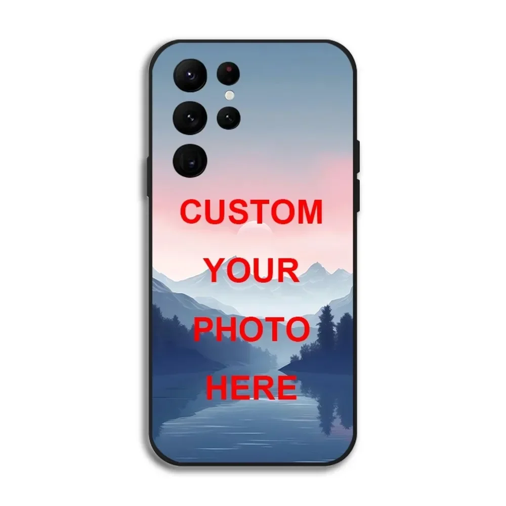 Custom Photo Personalized Design Phone Case for Samsung Galaxy S24 Ultra S22 S23 Ultra S21 S20 Protective Silicone Funda