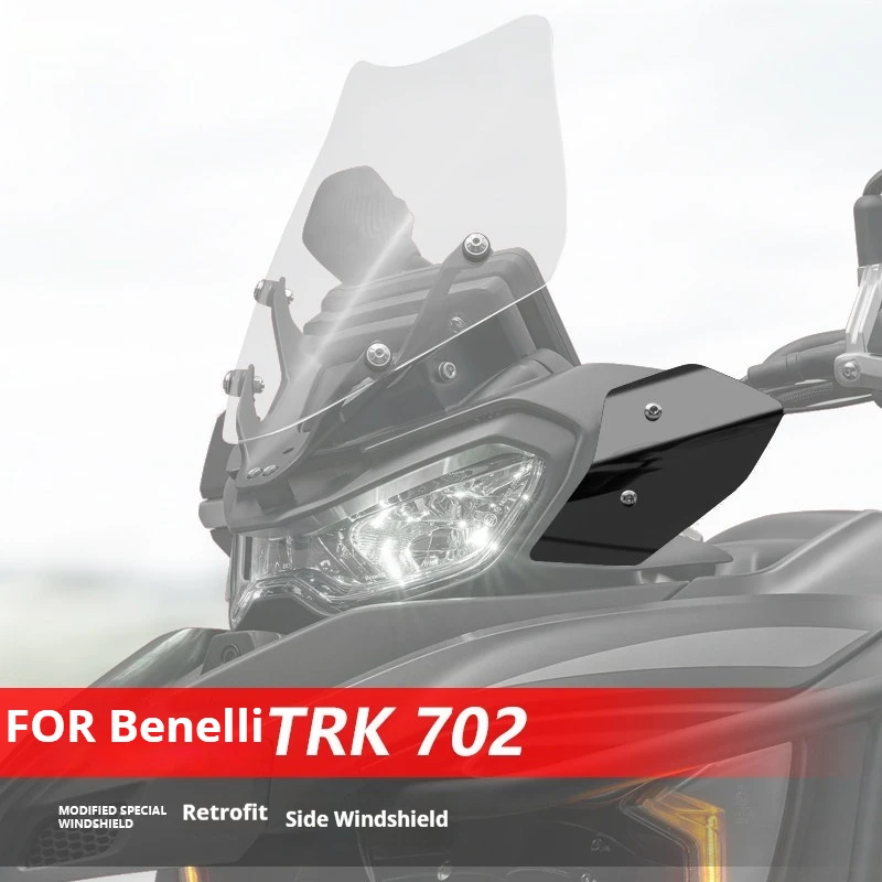 For Benelli TRK702 TRK702X Modified Black Side Wind Deflector Parabrisas moto