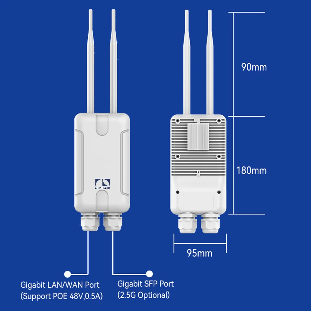 Ponto de acesso sem fio externo WiFi6 AX3000 AP de banda dupla