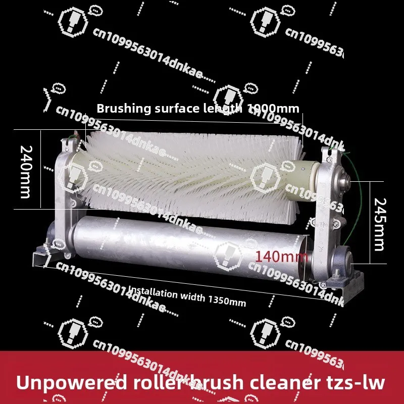 Unpowered Roller Brush Cleaner Brush Roller Cleaner Nylon Brush Power Plant Cement Factory Coal Mine Belt Machine Cleaner