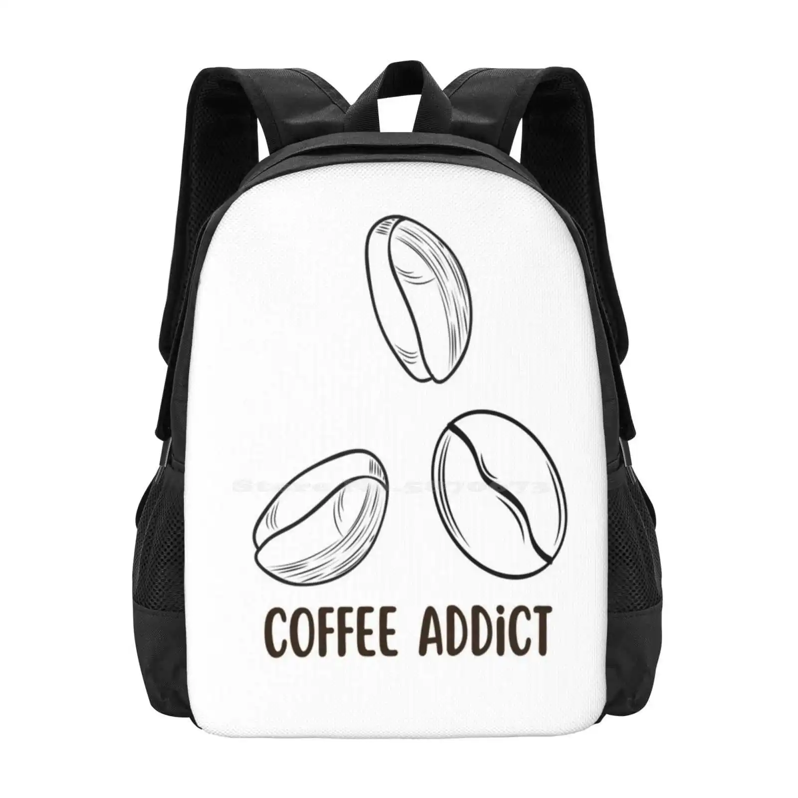 &Quot;Coffee Addict&Quot; Sticker | Funny Coffee Lover Gift | Decal For Laptop, Water Bottle, And More Hot Sale Schoolbag