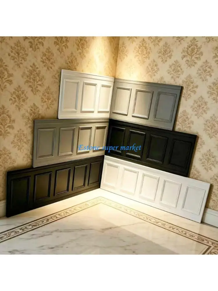 090B Wainscot Miniatures Wall Panel Model Doll House Display Realistic Furniture